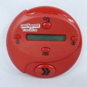 Catch Phrase Uncensored Adult Red Electronic Handheld Party Game Hasbro Works